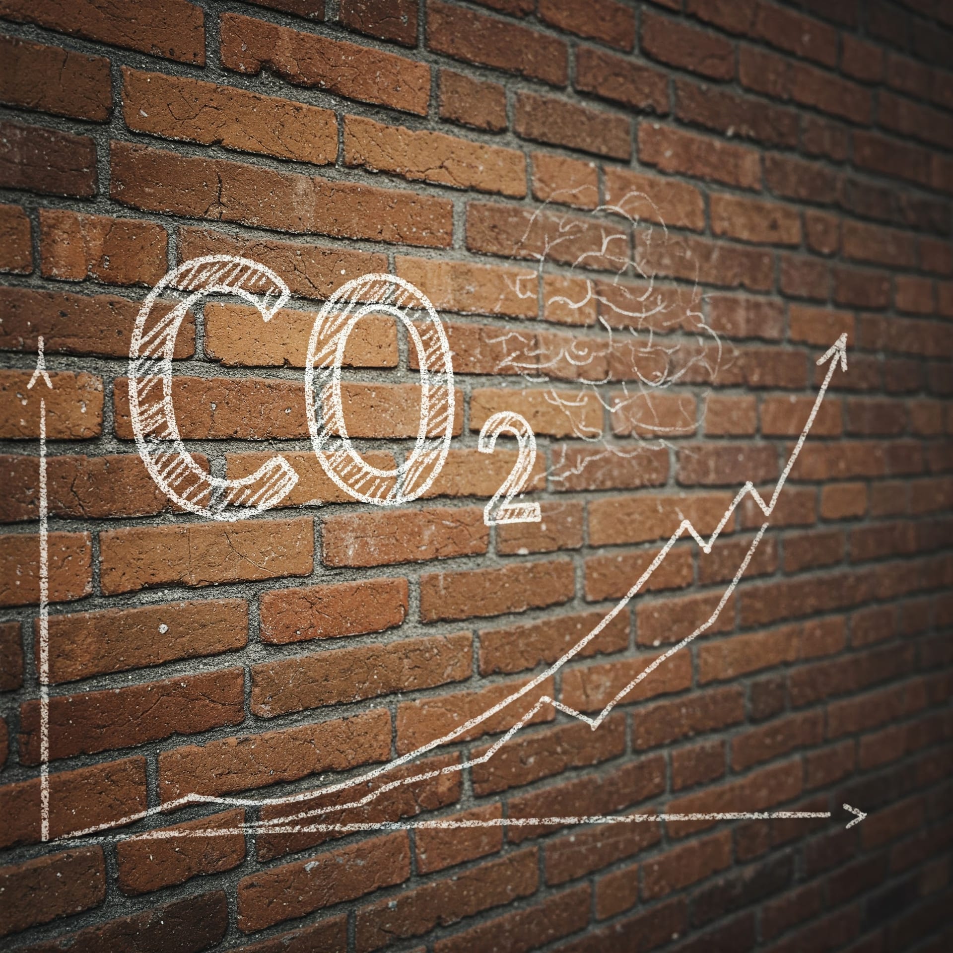 Illustration of a building with reduced carbon footprint