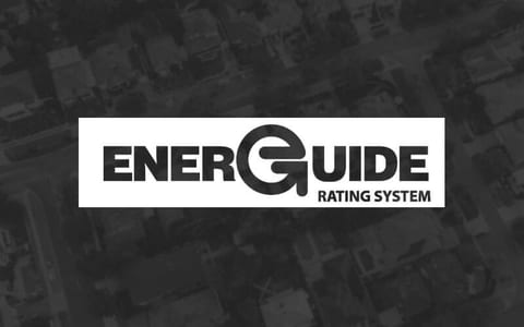 EnerGuide rating label for a new home