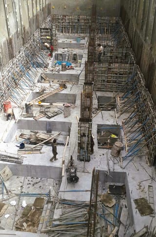 Concrete structure construction